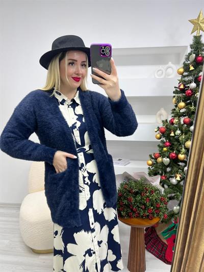 Lady Lacivert Yumoş Hirka