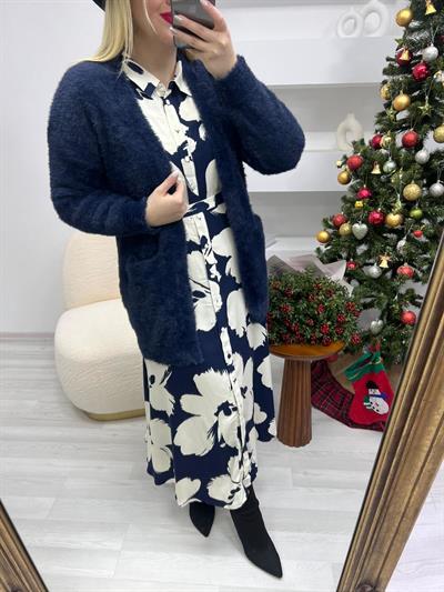 Lady Lacivert Yumoş Hirka