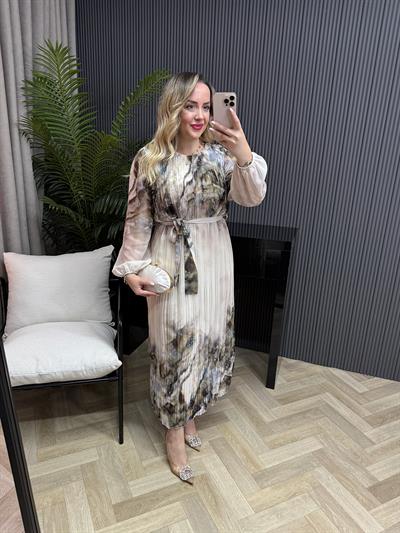 Lane Pilise Şifon Elbise