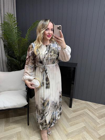 Lane Pilise Şifon Elbise