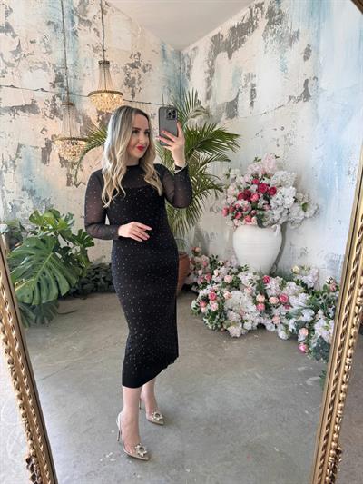 Lima Taşli Tasarım Tül Elbise