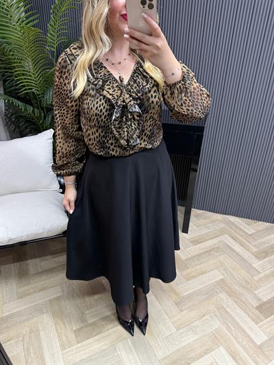 Lowe Etek Görünümlü Elbise Leopar