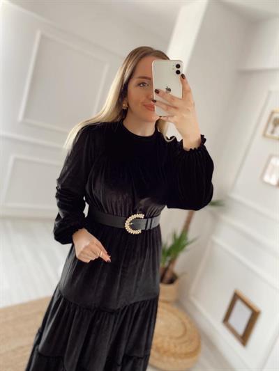 Orj Marka Taşlı Kemer Siyah