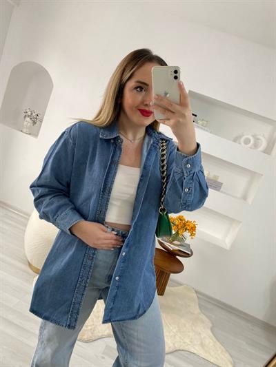 Mavi Düğmeli Orjinal Zr Ceket /Gömlek