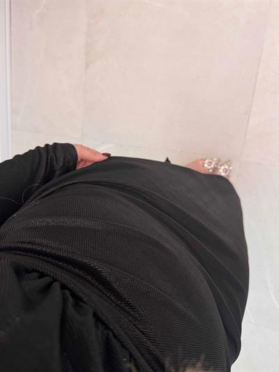 Maya Vatkalı Drapeli Tasarım Elbise Siyah