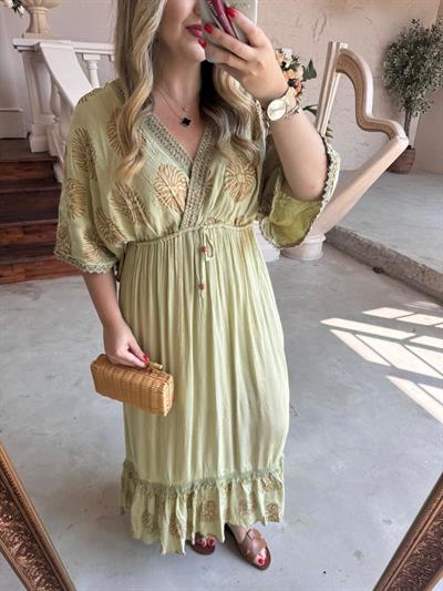 Melissa İthal Tasarım Elbise Haki