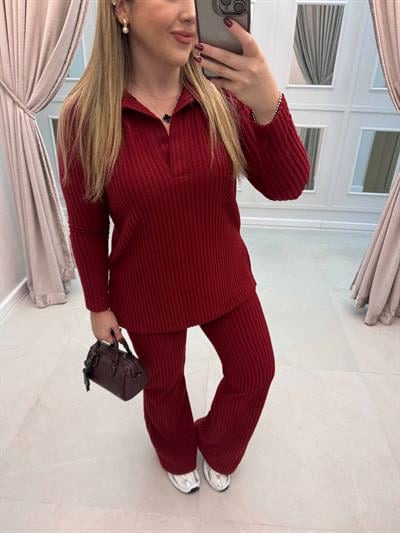 Milan Yumoş Özel Üretim Polo Yaka Takım Bordo