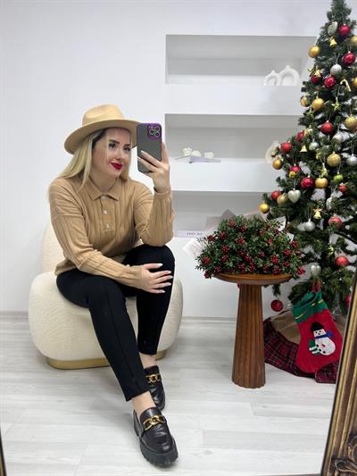 Orj Marka Camel Polo Yaka Triko