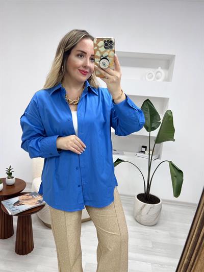 Orj Marka Mavi Poplin Gömlek