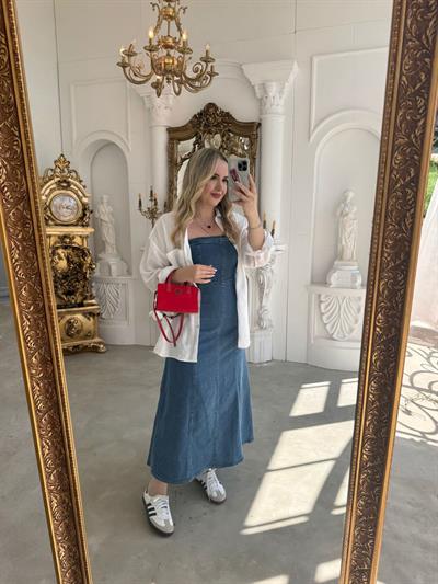 Orj Marka Model Straplez Jean Elbise
