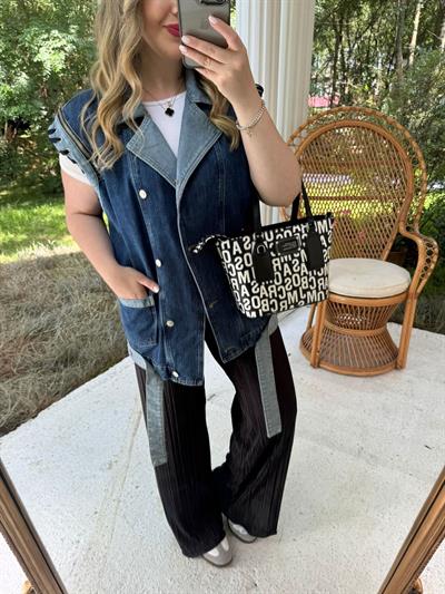 Orj Marka Model Tasarım Jean Yelek