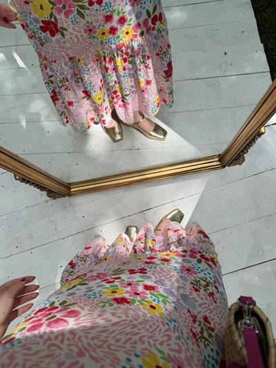 Orj Marka Pembe Çiçekli Elbise