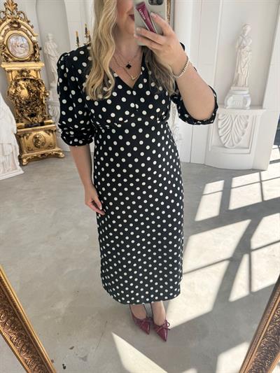 Orj Marka Puantiye Kısa Kollu Elbise