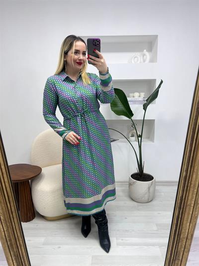 Orj Marka Mint Yeşil Maxi Elbise