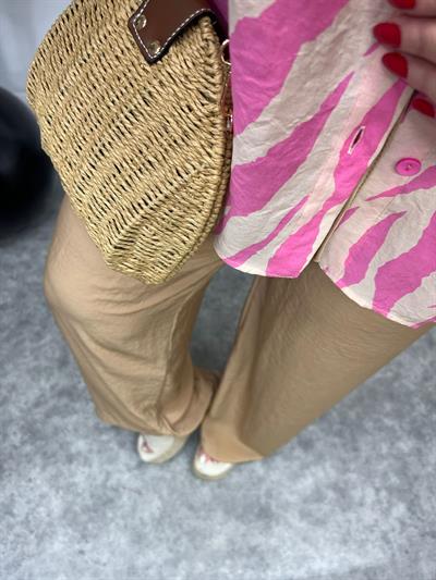 Orj Zr Beli Lastikli Pantolon Camel