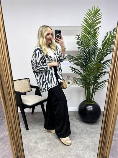 Orj Zr Beli Lastikli Pantolon Siyah