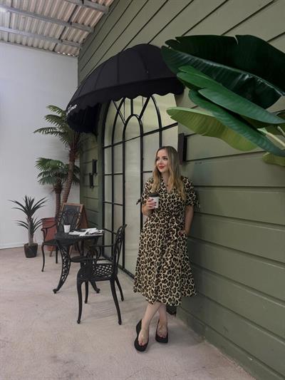 Orj Zr Model Leopar Keten Elbise