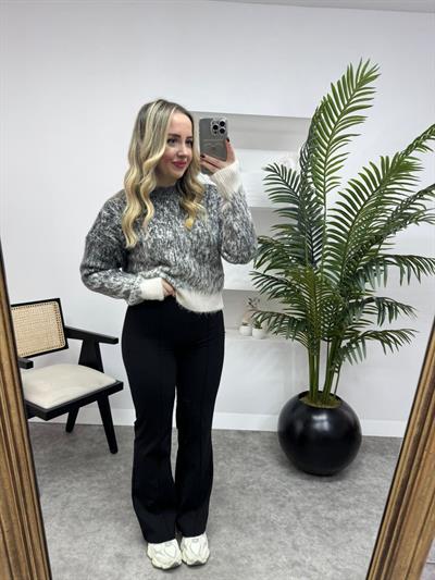 Orj Zr Önden Şeritli Pantolon Siyah