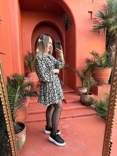 Orj Zr Volanlı Pamuk Kumaş Elbise