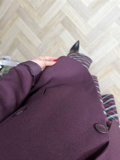 Özel Doku Blazer Ceket Bordo