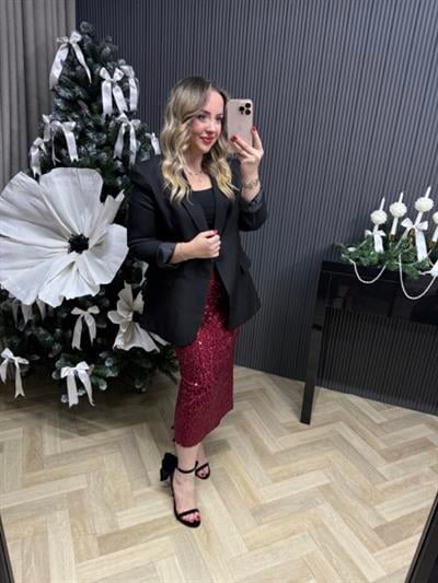 Özel Doku Blazer Ceket Siyah