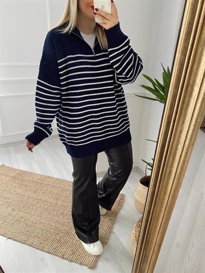 Palazzo Model Yüksel Bel Deri Pantolon Siyah