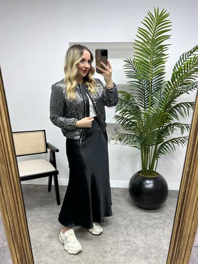 Payet Bomber Ceket Siyah