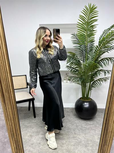 Payet Bomber Ceket Siyah