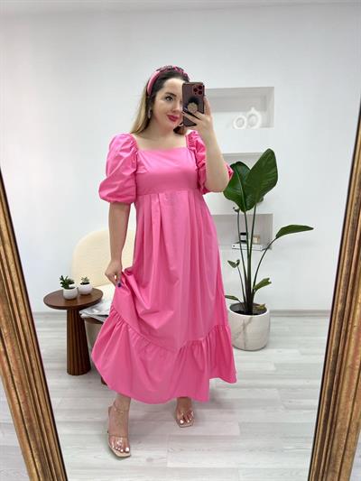 Pembe Balon Kol Tasarım Gipeli Elbse