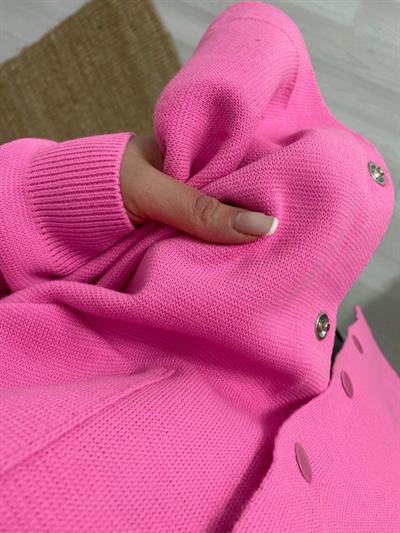 Pembe Çelik Triko Hirka