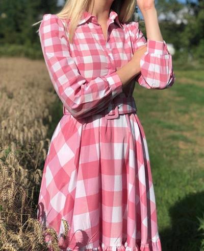 Pembe Pötikare Elbise