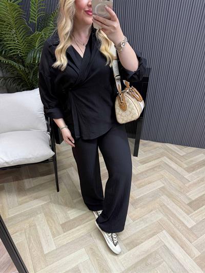 Perla İki Farklı Kullanımlı Tasarım Takım Siyah