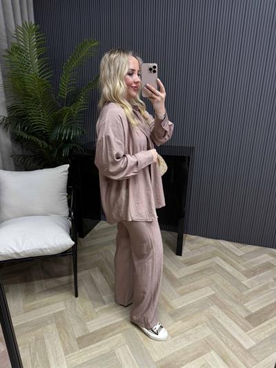 Perla İki Farklı Kullanımlı Tasarım Takım Pembe