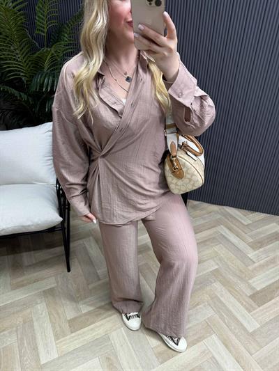 Perla İki Farklı Kullanımlı Tasarım Takım Pembe