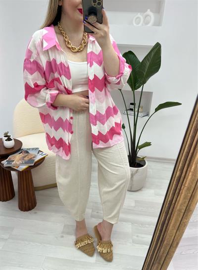 Şalvar Model Keten Pantolon Taş