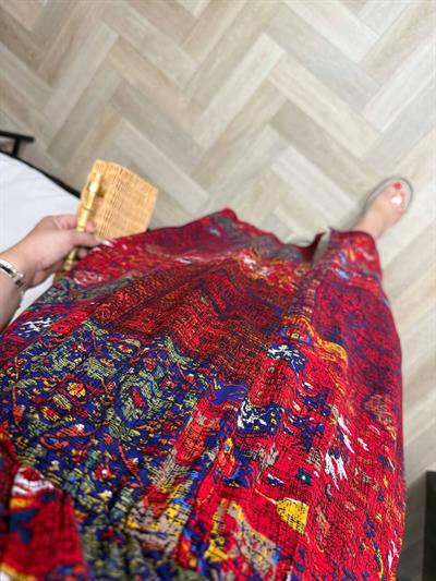 Serena Model Etnik Desen Elbise