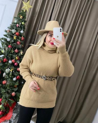 Sütlü Kahve Yumoş Kazak