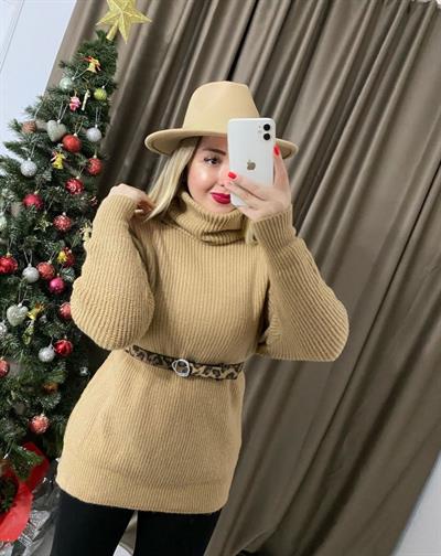 Sütlü Kahve Yumoş Kazak