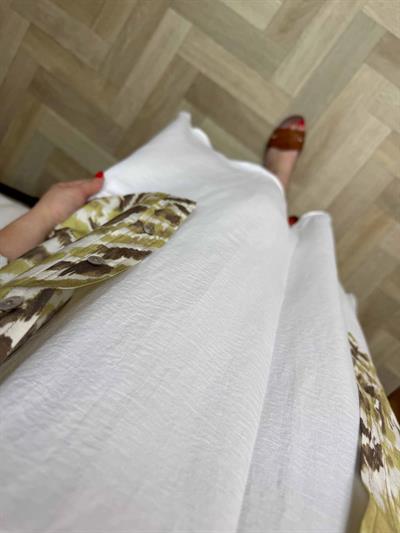 Tensel Askılı Elbise Beyaz