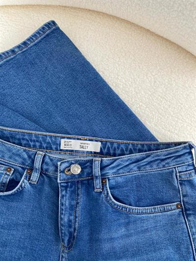 Topshop Yüksek Bel Hafif İspantol Fit Jean