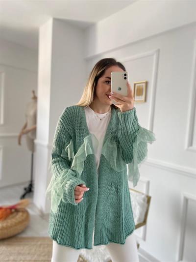 Tül Detay Hırla Mint