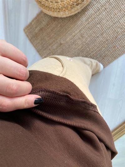 Vatkalı Sweat Acı Kahve Renk