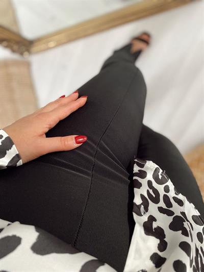 Yüksek Bel Ekstra Toparlayan Çelik Kumaş Tayt Pantolon