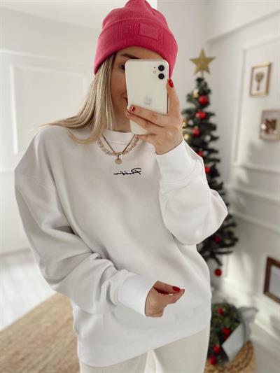 Orj Marka Beyaz Sweat