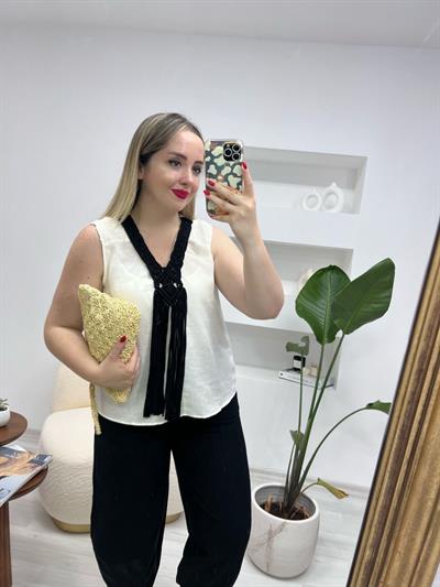 Orj Marka Ham Keten Bluz