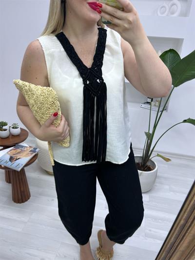 Orj Marka Ham Keten Bluz