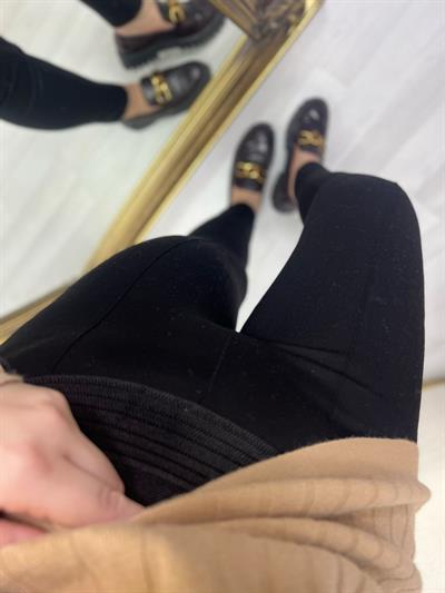 Orj Marka Beli Geniş Lastikli Tayt Pantolon