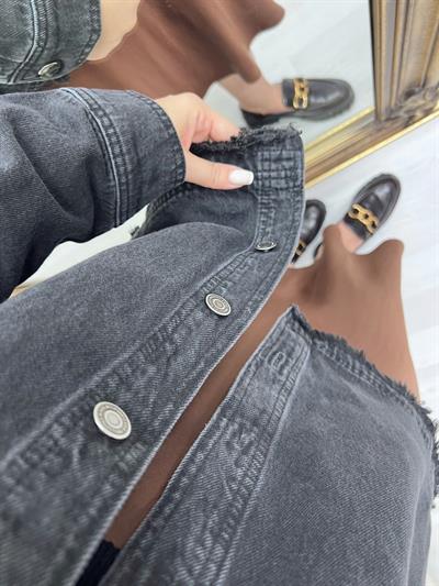 Orj Marka Koyu Antrasit Kot Ceket