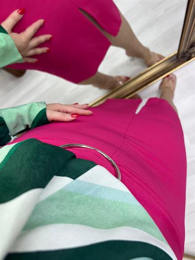 Orj Marka Tokalı Kalem Etek Fuşya