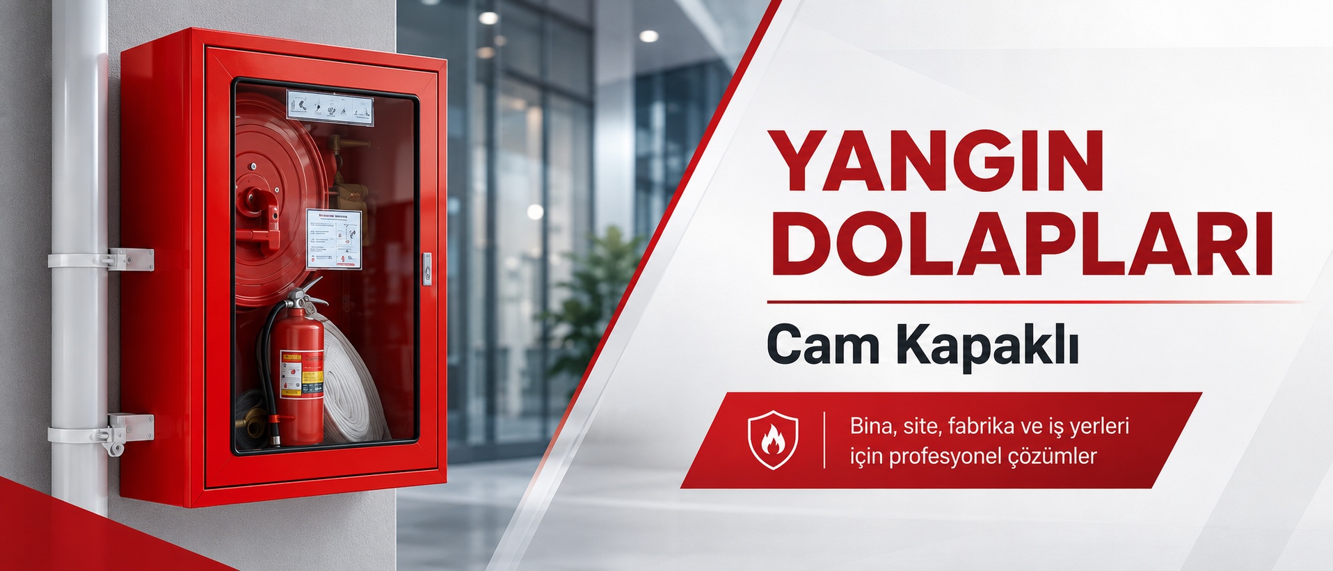 Yangın Dolabı Cam Kapak